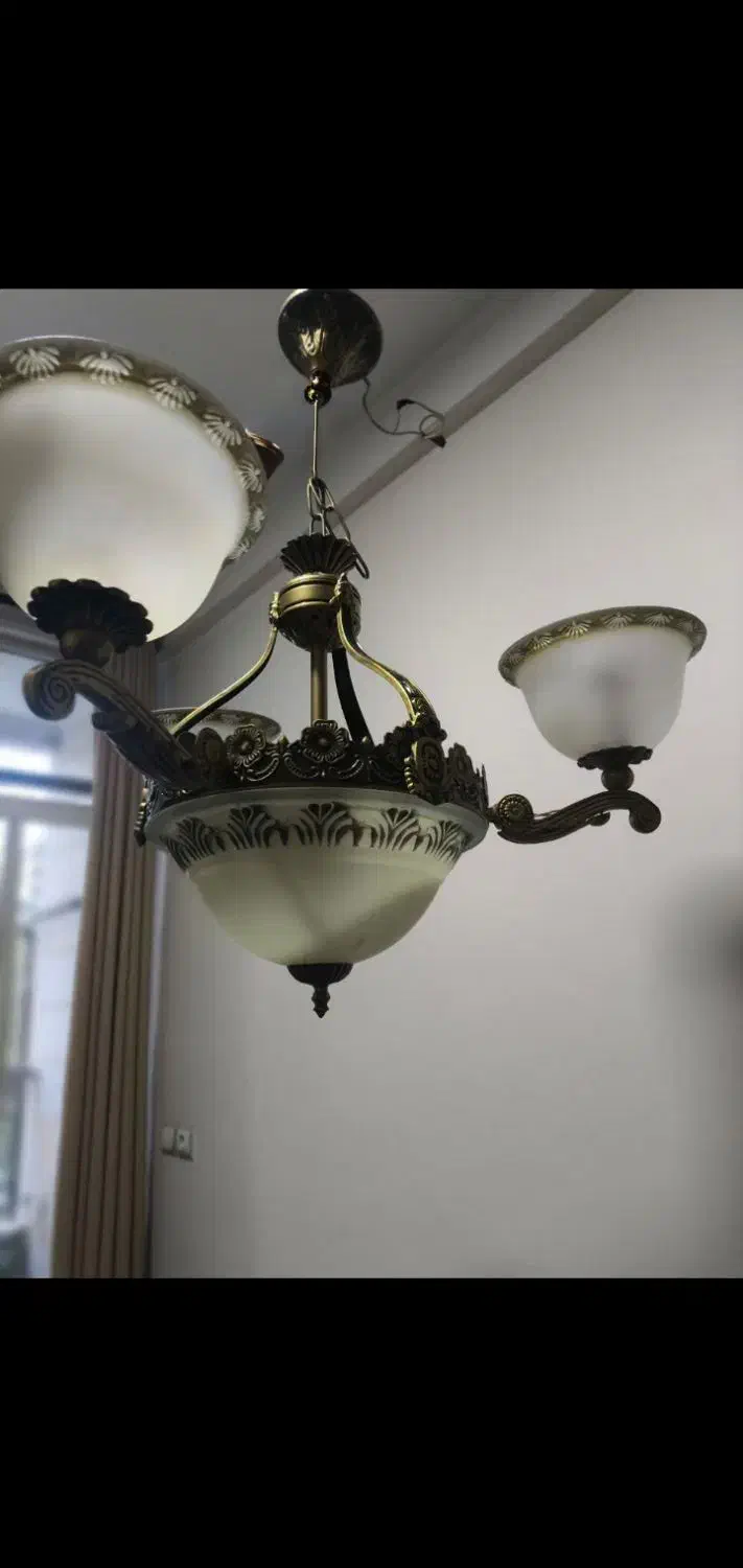 لوستر برنج|لوستر و چراغ آویز|فردیس, فرامرزیه|دیوار