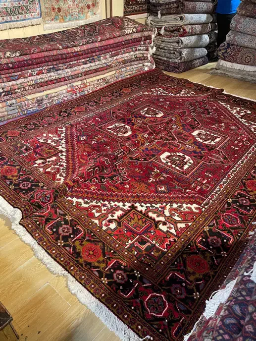 فرش جفت ۹ متری هریس پشم دستریس رنگ گیاهی|فرش|تهران, سلسبیل شمالی|دیوار