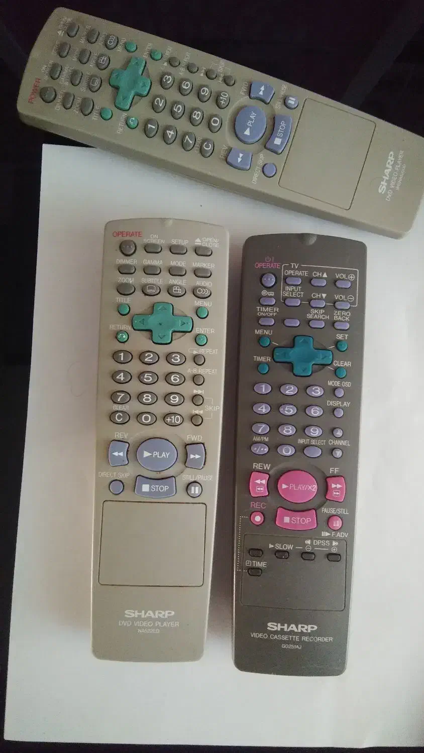 کنترل ویدیو SHARP|پخشکننده DVD و ویدیو|تهران, فلسطین (میدان انقلاب)|دیوار