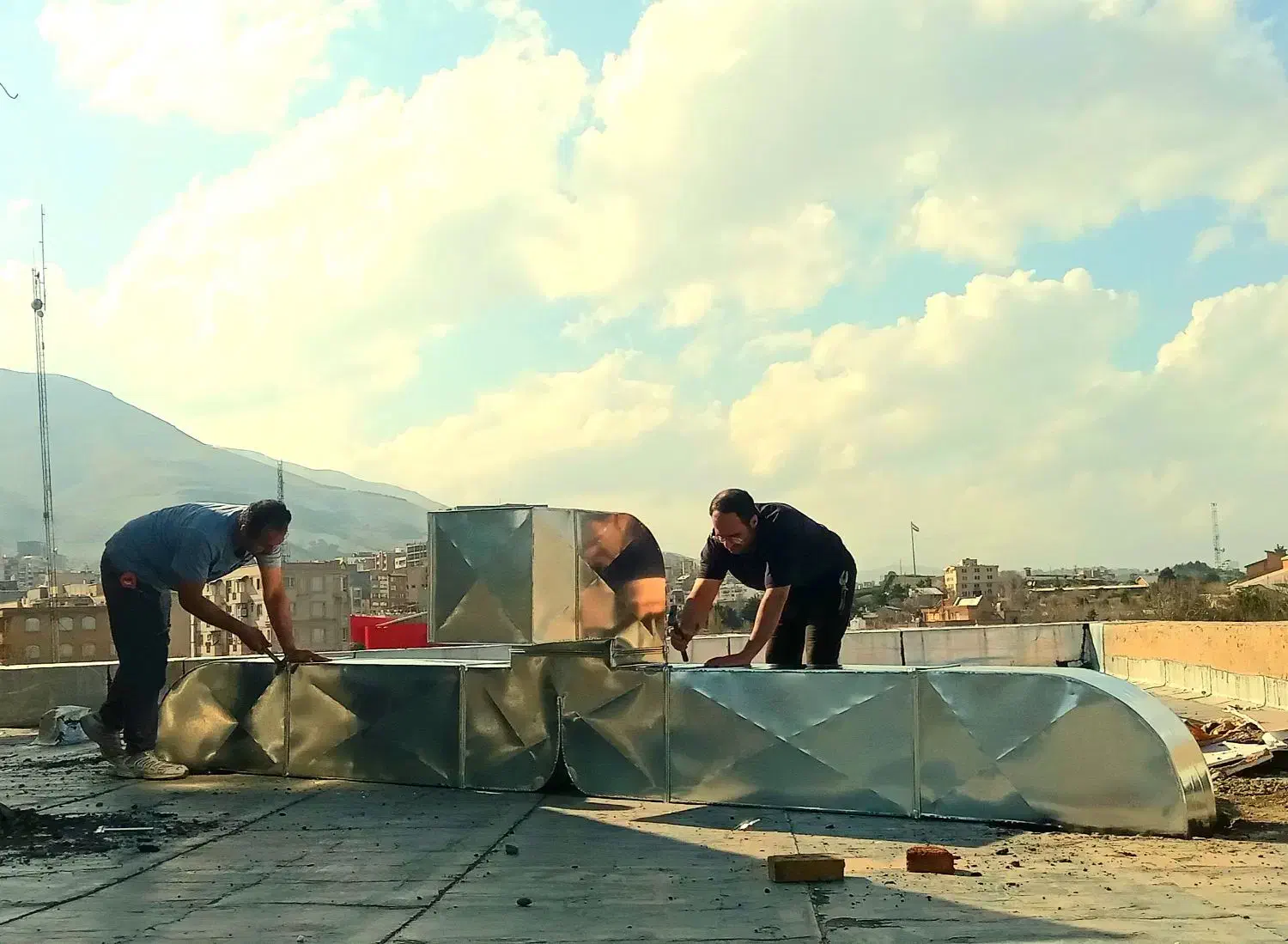 کانال کولر سازی و دریچه تنظیم هوای (باپوک)|خدمات پیشه و مهارت|سنندج, |دیوار