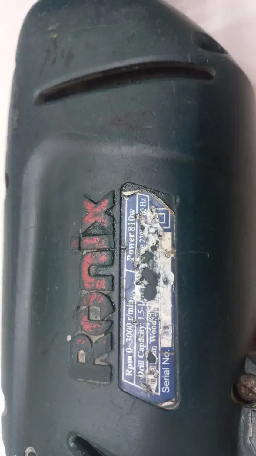 دریل چکشی رونیکس۸۱۰وات سالم.فرزمینی بوش اصل آلمانی|ابزارآلات|مشهد, راه آهن|دیوار