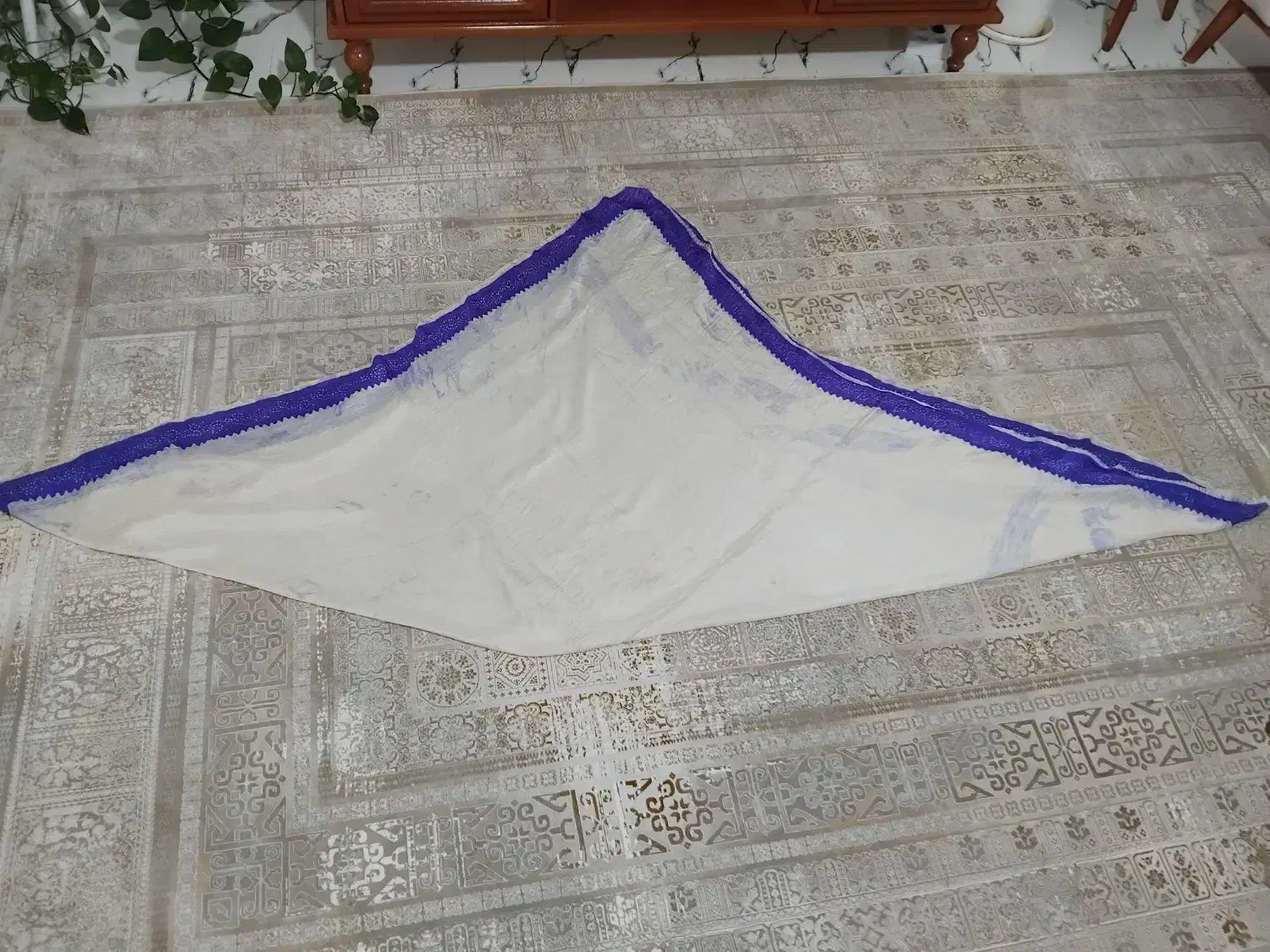 روسری  قدیمی یایلیق ابریشم اصل|لباس|بهارستان, |دیوار