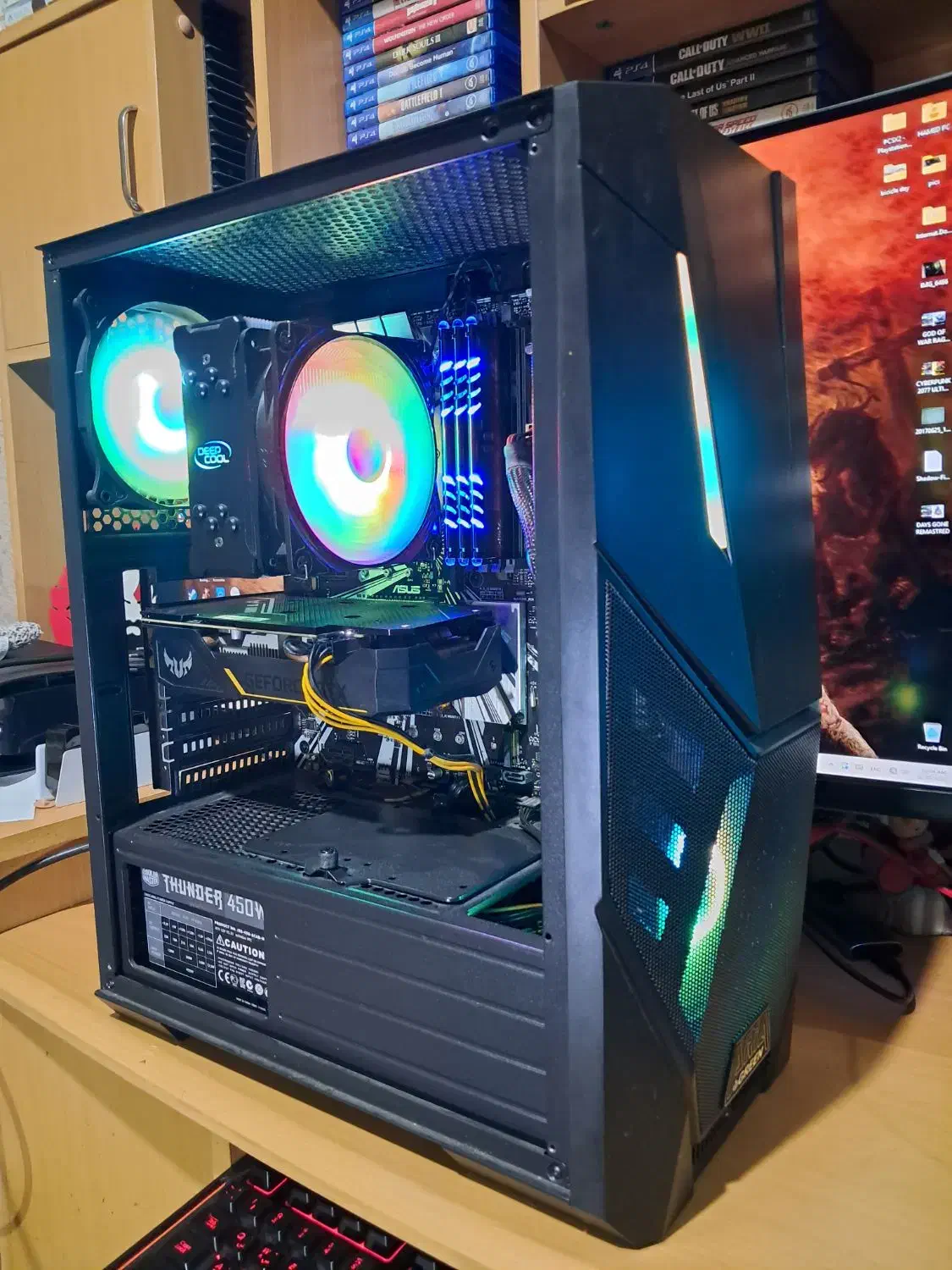 کیس کامل نسل ۹ گیمینگ همراه مانیتور ساسونگ|رایانه رومیزی|بندر انزلی, استادیوم|دیوار