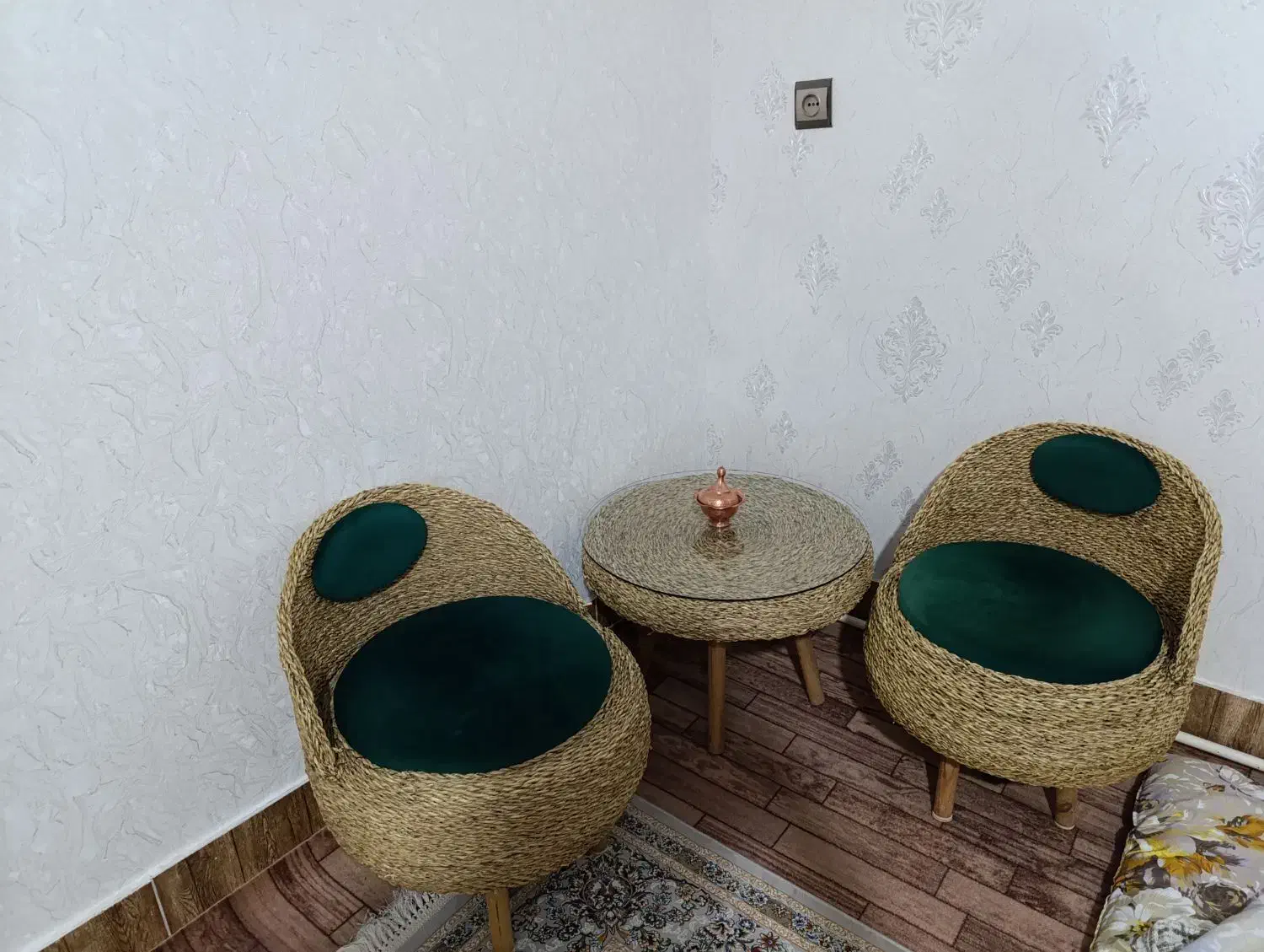 میز و صندلی حصیری|میز و صندلی غذاخوری|خوی, |دیوار