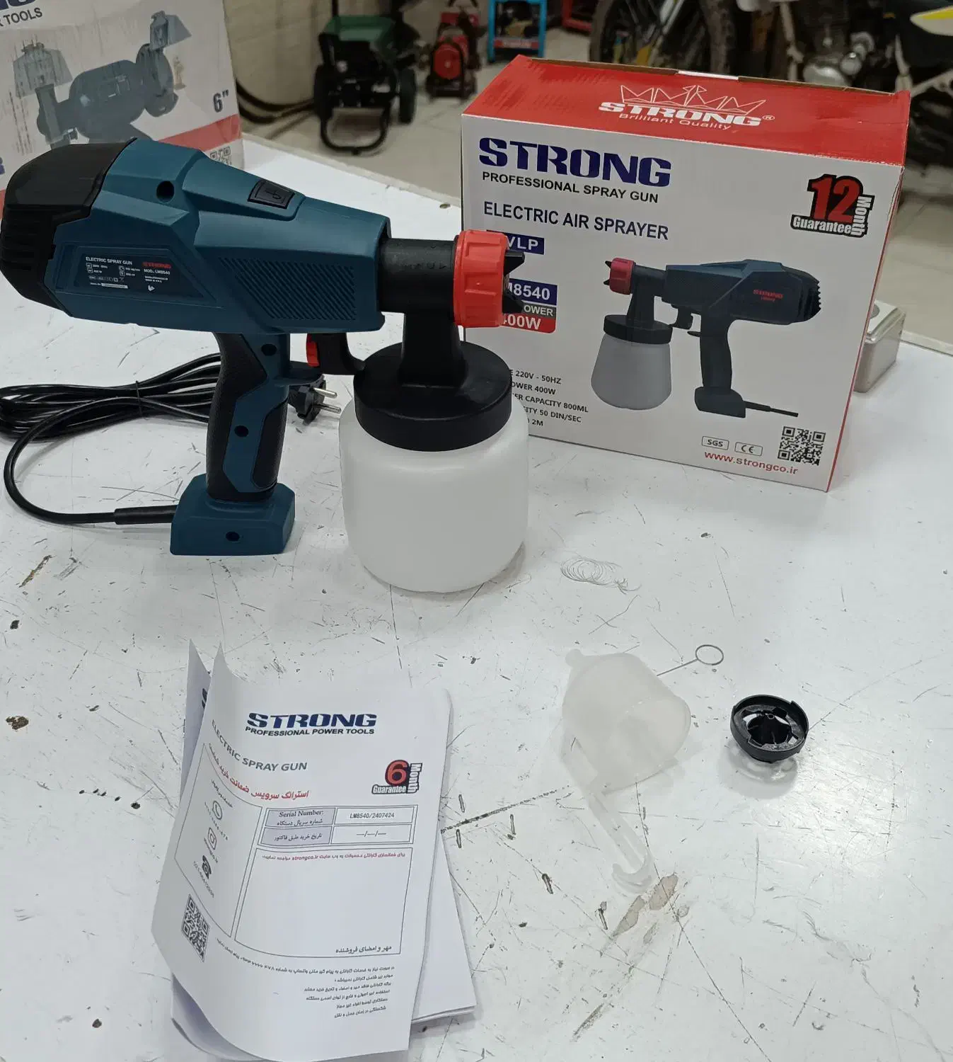 پیستوله برقی ۴۰۰ وات استرانگ پیستوله رنگ|ابزارآلات|شیراز, شهرک رضوان|دیوار