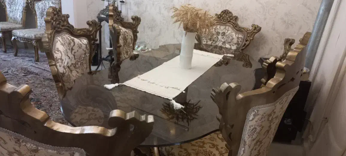 مبل سلطنتی و میز نهارخوری|مبلمان خانگی و میز عسلی|گرگان, |دیوار