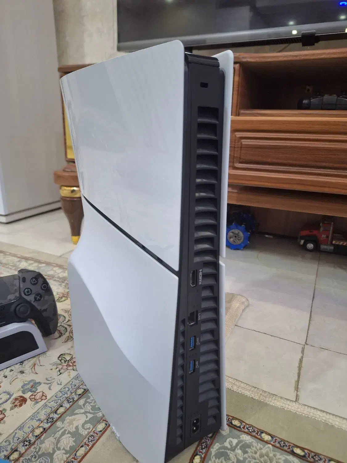 PS5 اسلیم/slim به همراه دسته در حد|کنسول، بازی ویدئویی و آنلاین|باقرشهر, |دیوار