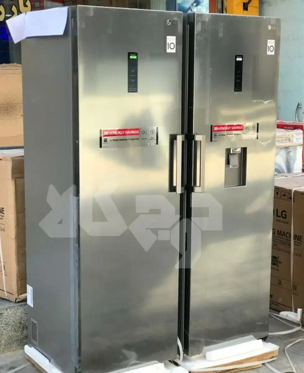 یخچال دوقلو ال جی (رنگ سیلور)|یخچال و فریزر|شیراز, شهرک مطهری|دیوار