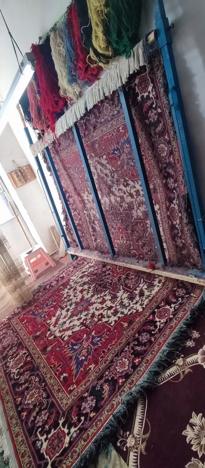 یک عدد فرش دستباف پشم تاجری 2/05در3/15،‌‌|فرش|خسروشاه, |دیوار