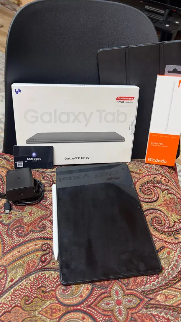 تبلت A9+ 5gسامسونگ|تبلت|رباط‌کریم, رباط‌کریم|دیوار