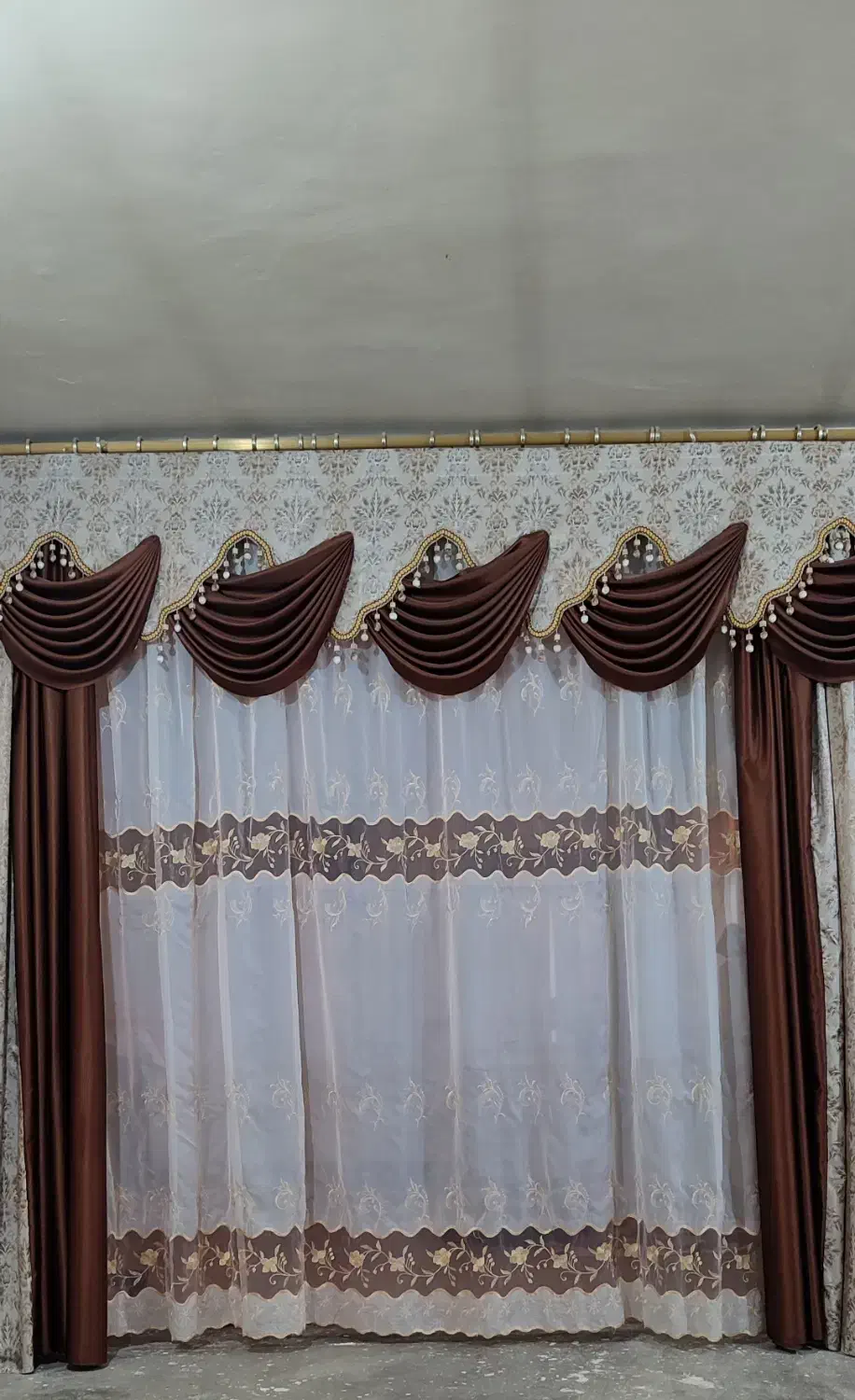 پرده پذیرایی|پرده، رانر، رومیزی|مسجد سلیمان, |دیوار