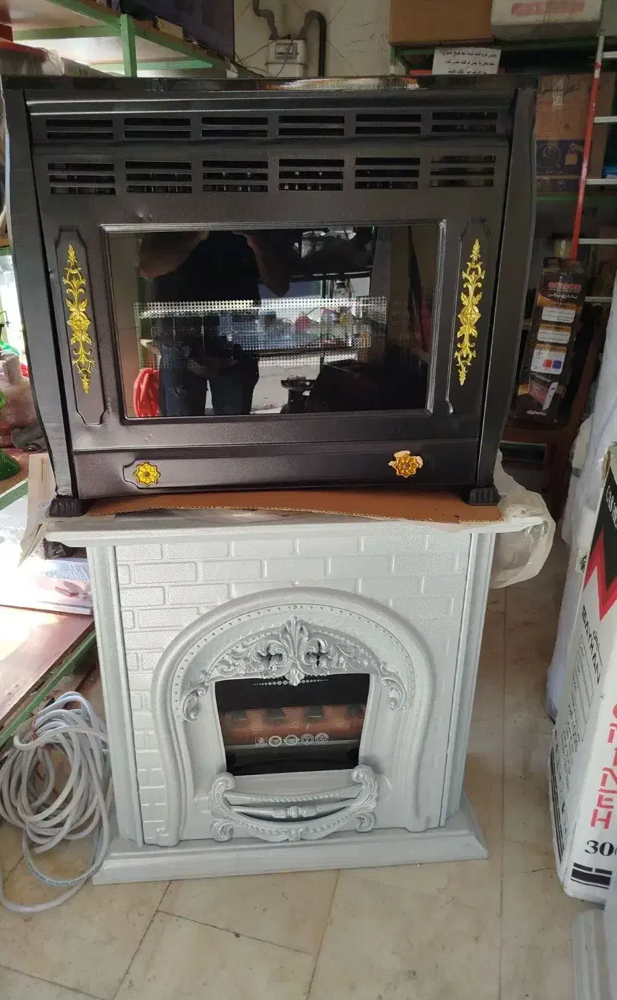 بخاری گازی طرح اجری|بخاری، هیتر، شومینه|آستانه اشرفیه, |دیوار