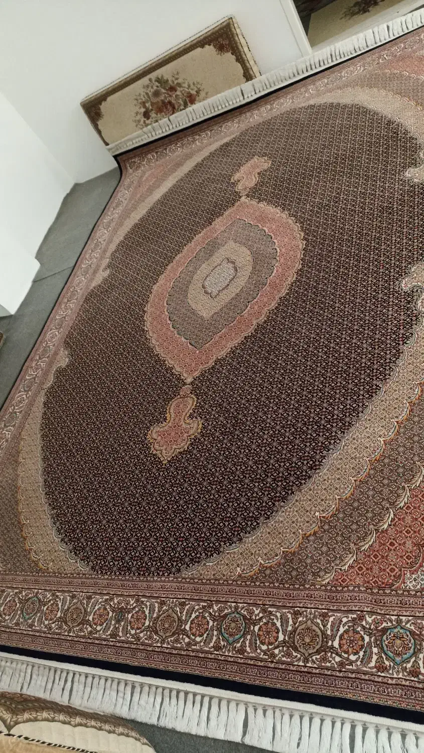 دوتخته فرش 9متری ریزماهی 700شانه نونونخ اصل|فرش|سنندج, |دیوار