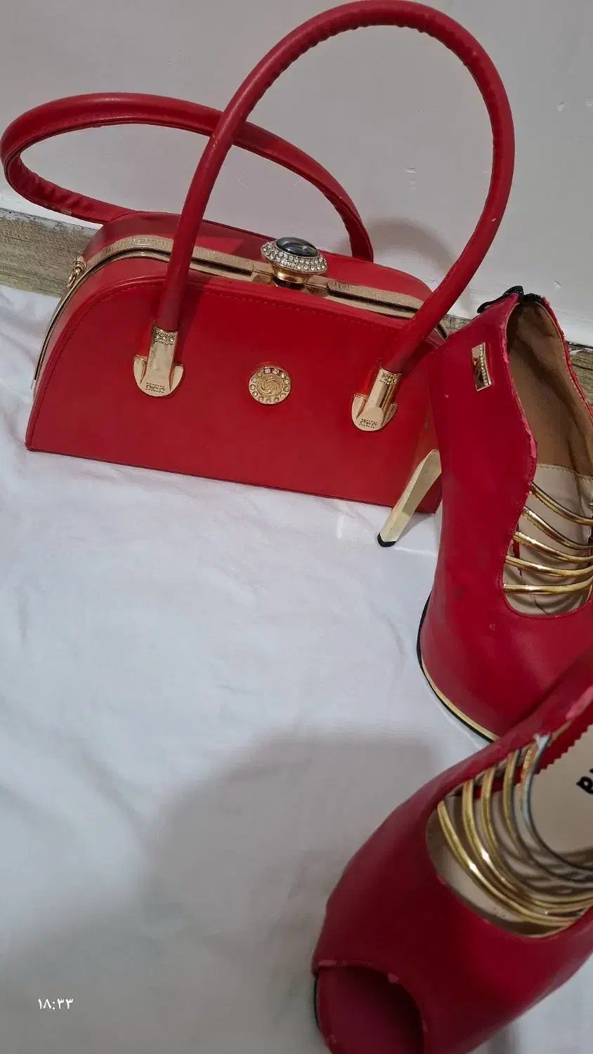 کیف وکفش مجلسی ست سایز 37،38|کیف، کفش، کمربند|نسیم‌شهر, |دیوار