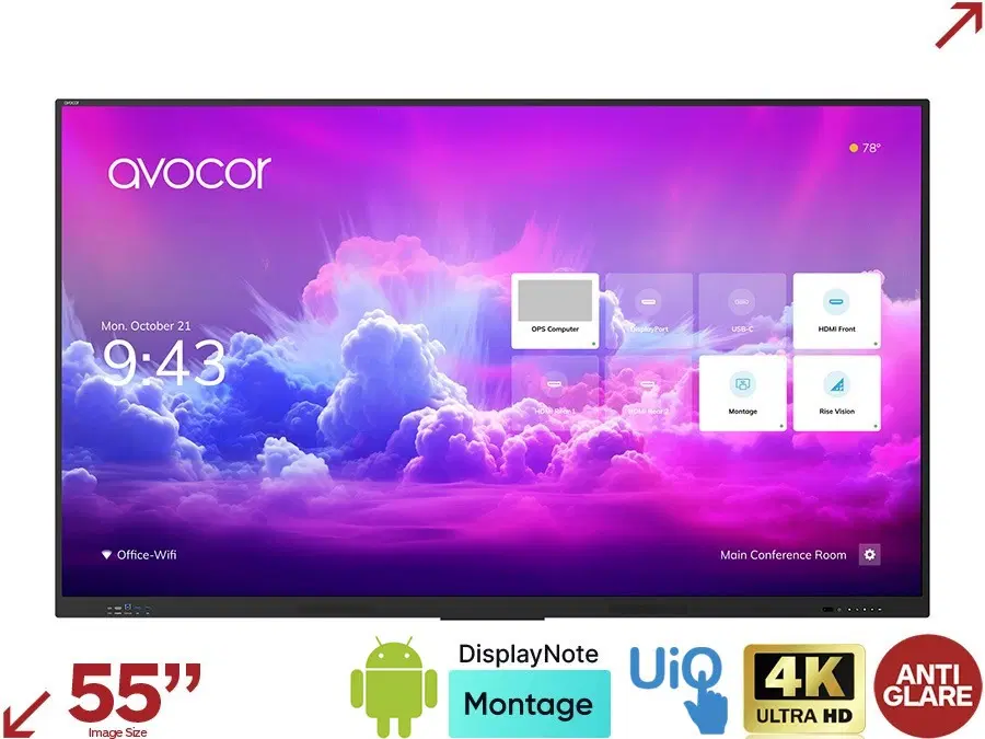 مانیتور تاچ 55اینچ برندAvocorمدل AVE5550 کیفیت 4k|قطعات و لوازم جانبی رایانه|تهران, شهرک آزادی|دیوار