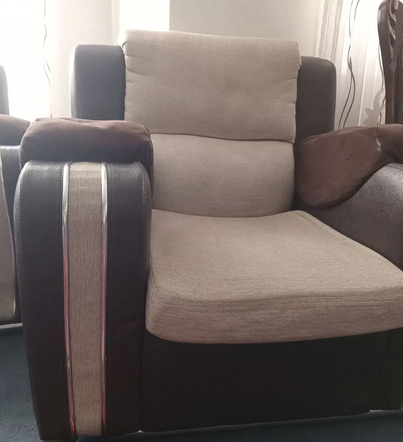 مبل راحتی ۷ نفره|مبلمان خانگی و میز عسلی|کرج, برغان|دیوار