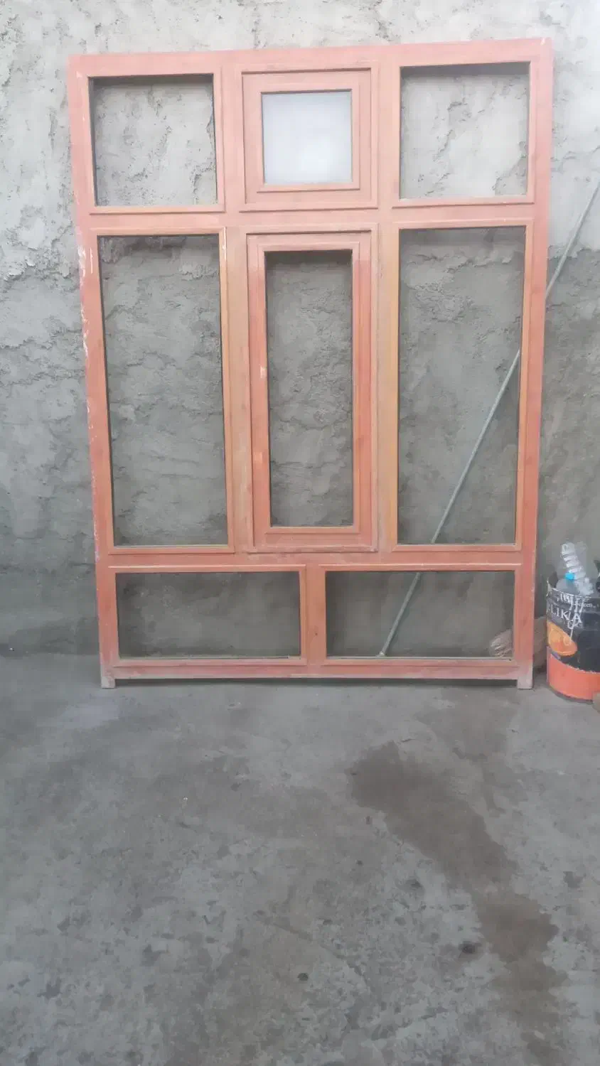 پنجره آلومینیوم طرح چوب|مصالح و تجهیزات ساختمان|اهر, |دیوار