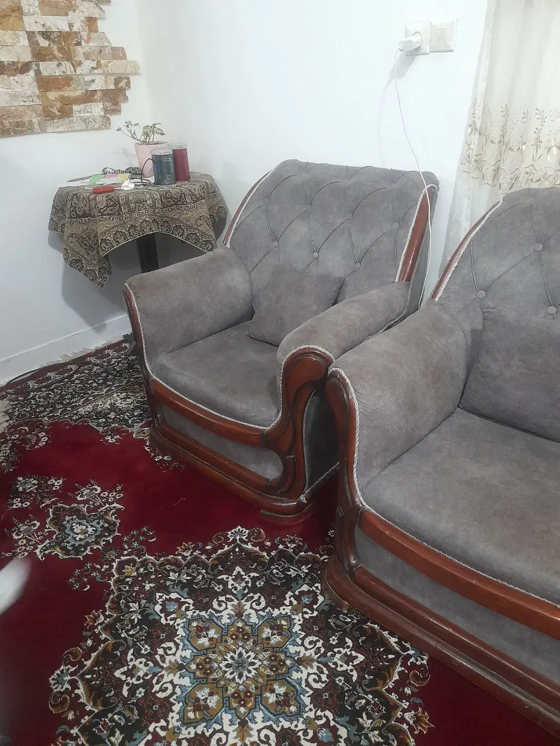 مبل راحتی هفت نفره|مبلمان خانگی و میز عسلی|فومن, |دیوار