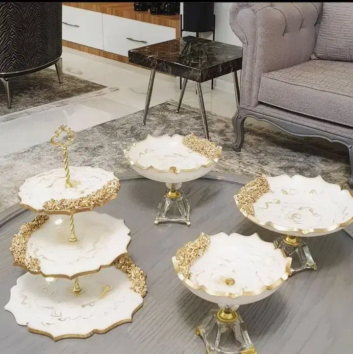 ظروف رزینی با طرح رنگ دلخواه|ظروف سرو و پذیرایی|یاسوج, |دیوار