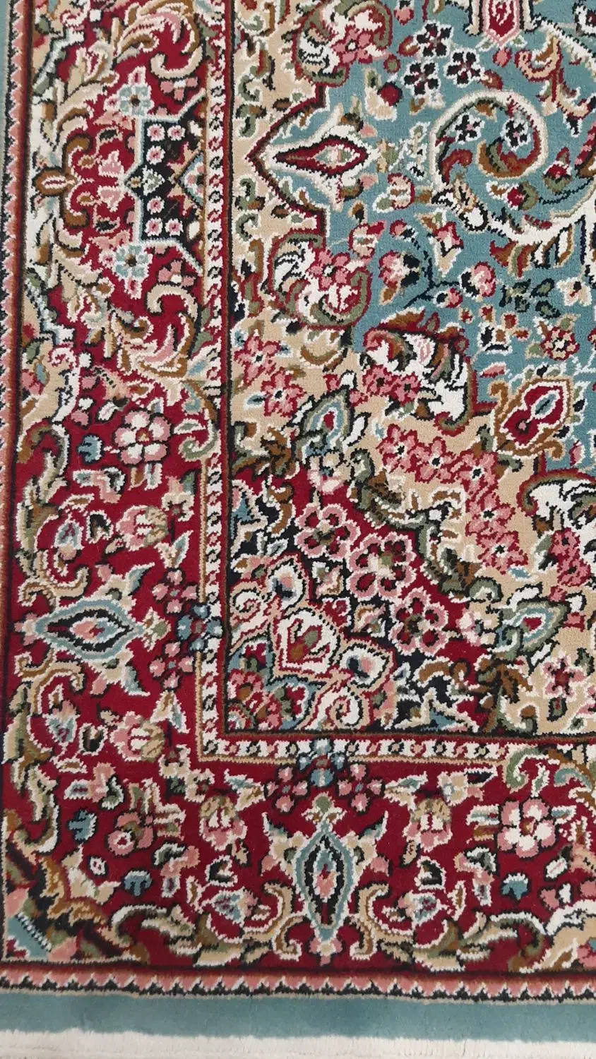 فرش کناره ۱ در ۲ فیروزه ای|فرش|همدان, |دیوار
