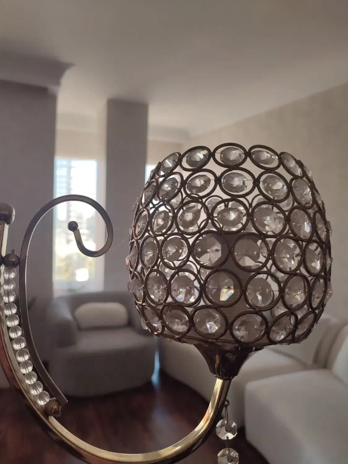 لوستر طلایی|لوستر و چراغ آویز|کیش, |دیوار