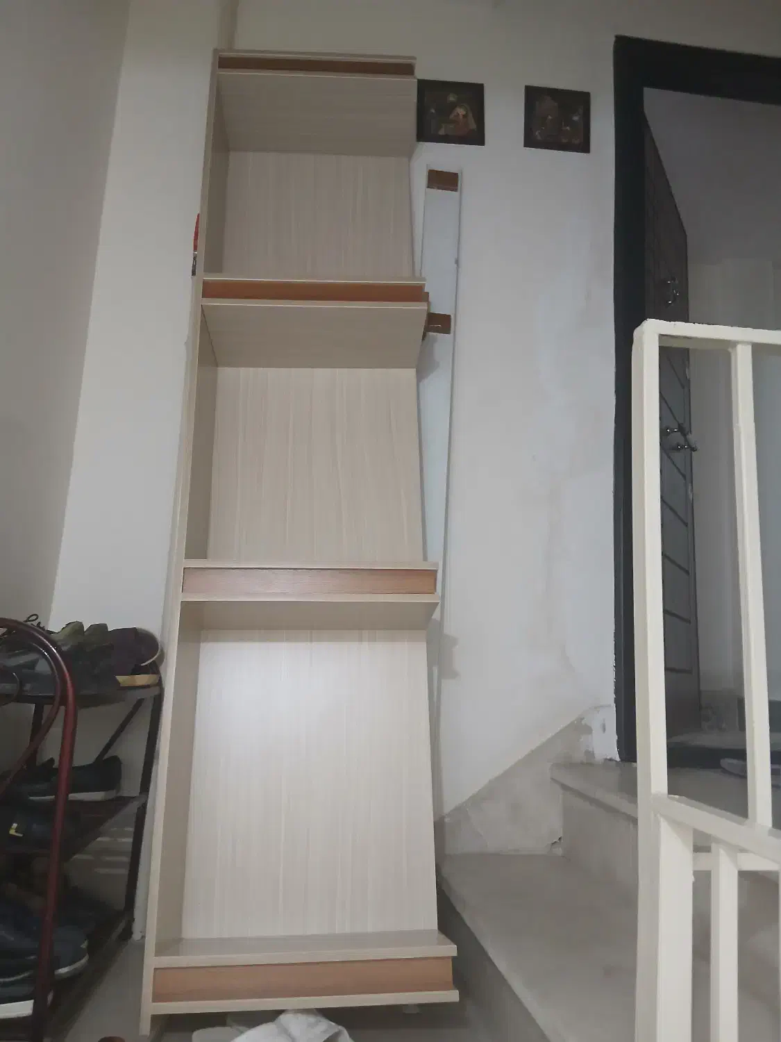 کابینت دو طبقه  و دکوری ام دی اف|کتابخانه، شلف، قفسه‌های دیواری|قزوین, |دیوار