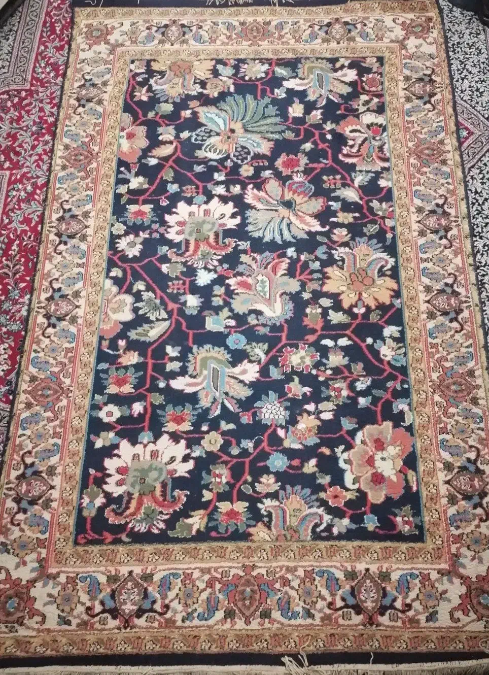 گلیم فرش سورمه|گلیم، جاجیم، گبه|کرمان, |دیوار