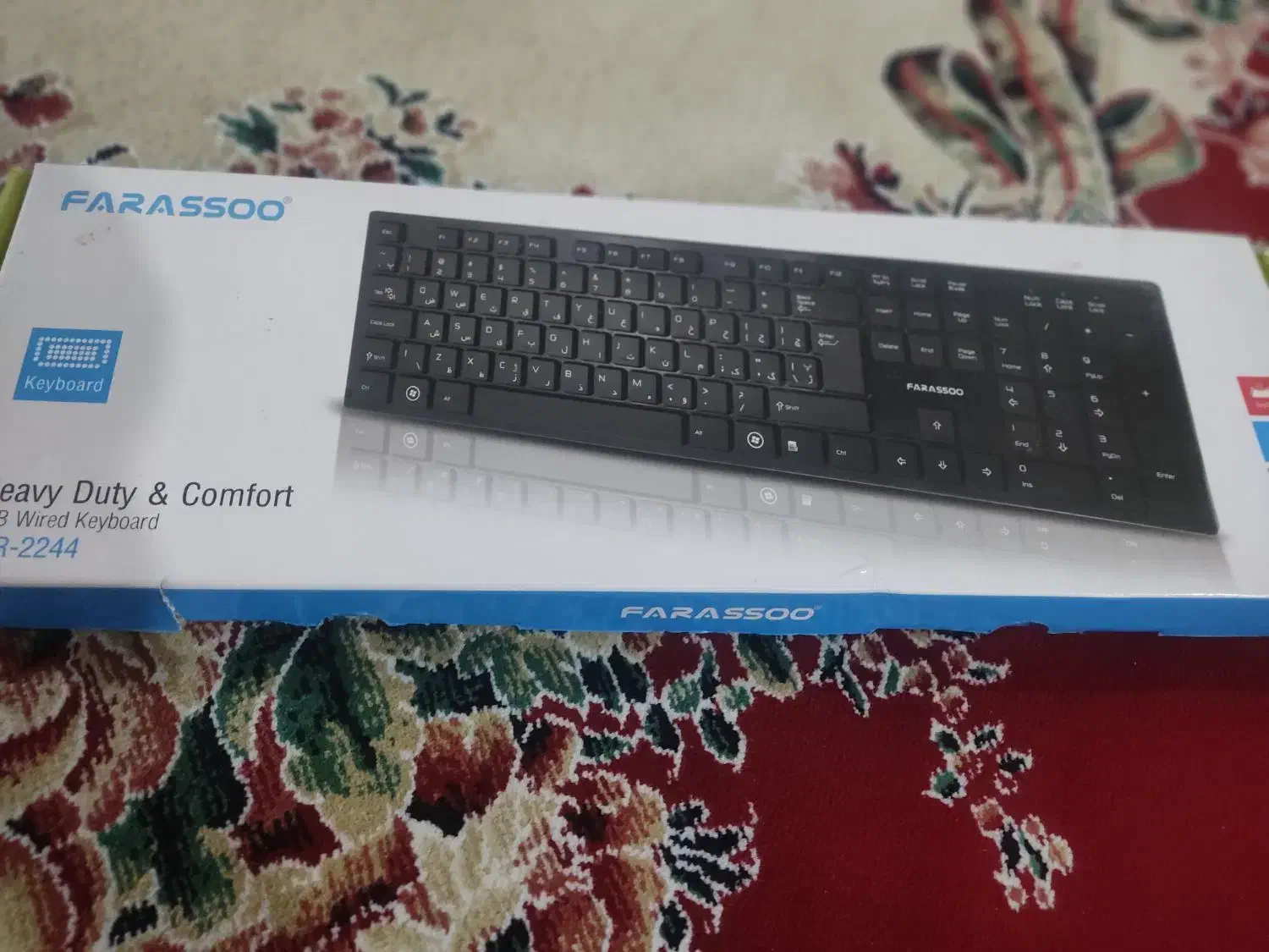 دو عدد کیبورد Farassoo و Tsco|قطعات و لوازم جانبی رایانه|برازجان, |دیوار