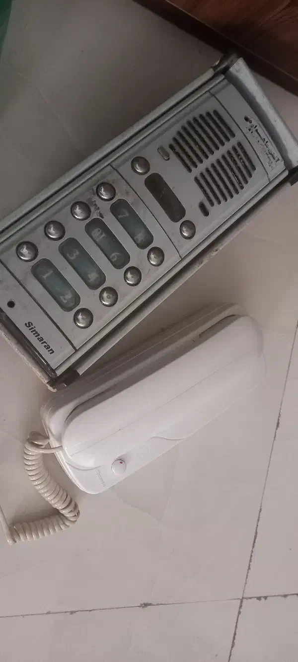 گوشی ۶یا۷ عدد و یک عددپنل ساده سیماران|صوتی و تصویری|پرند, فاز ۶|دیوار