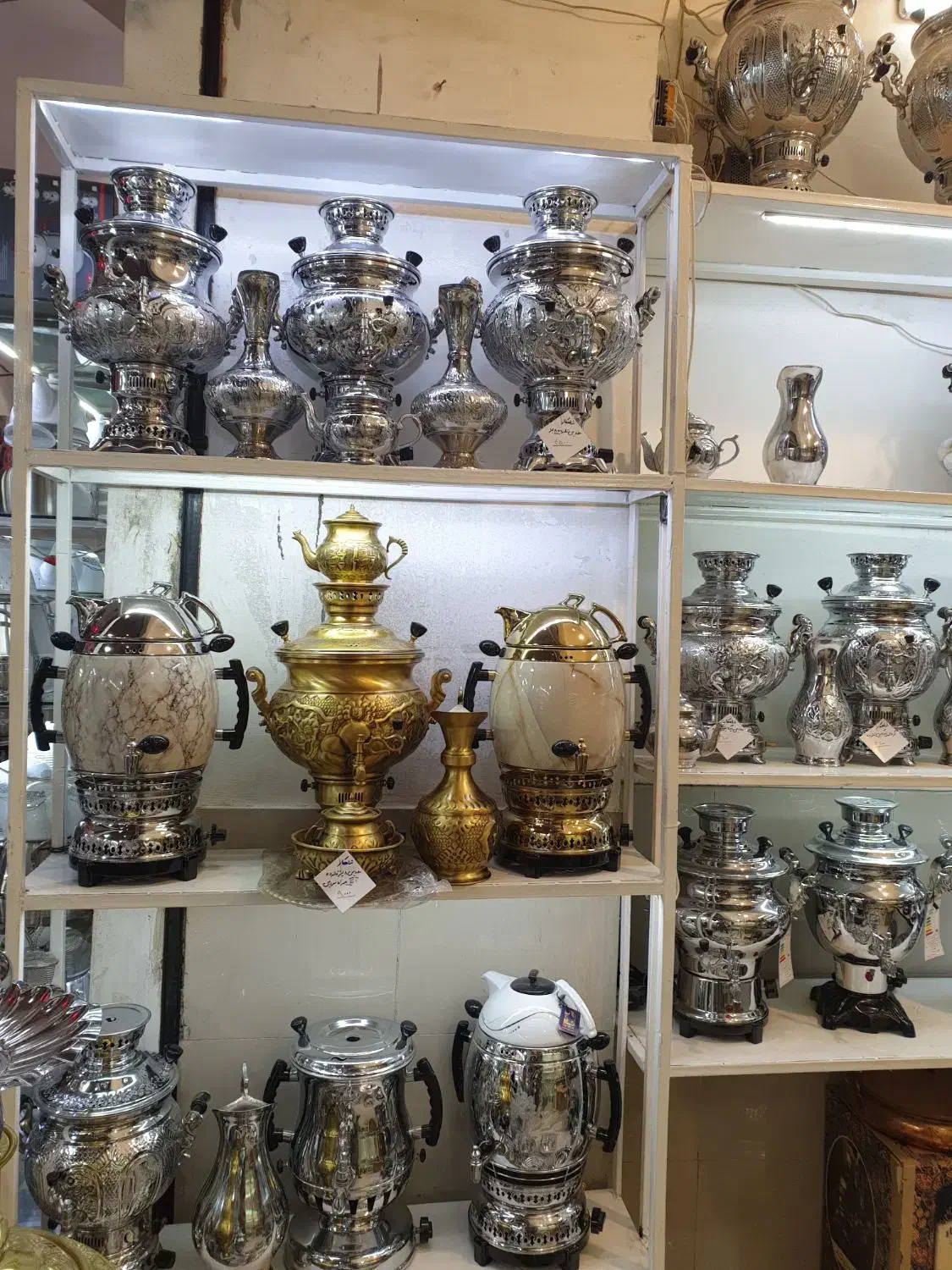 luسماور گازی yti7 برنجی برقی ذغالی زغالی iyd6|سماور، چایساز، قهوهساز|اصفهان, دستگرده|دیوار