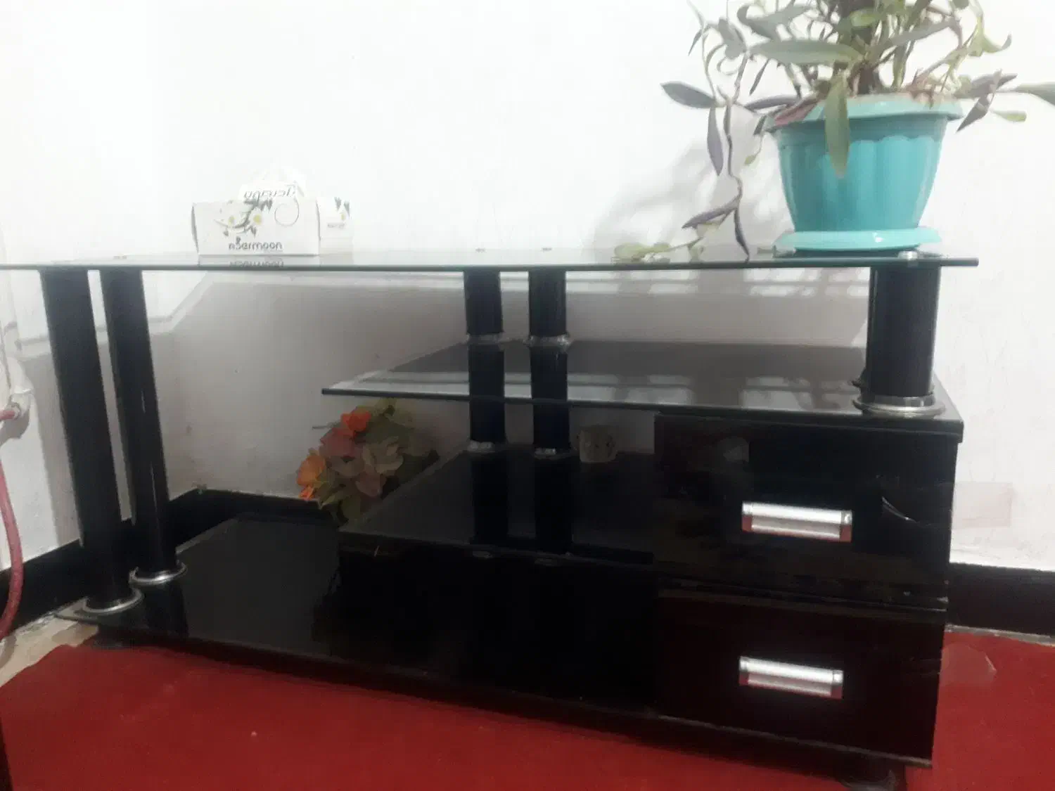 زیر تلوزیونی شیشه ای|میز تلویزیون|دهدشت, |دیوار