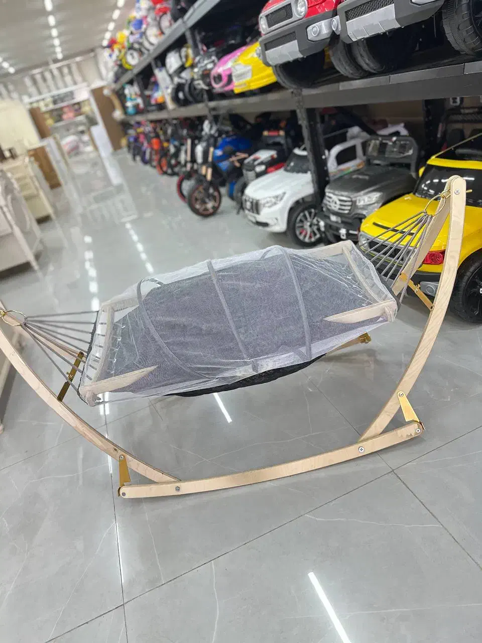 بانوج پایه چوبی ایلیا+پشه بند|اسباب و اثاث بچه|مشهد, نوید|دیوار