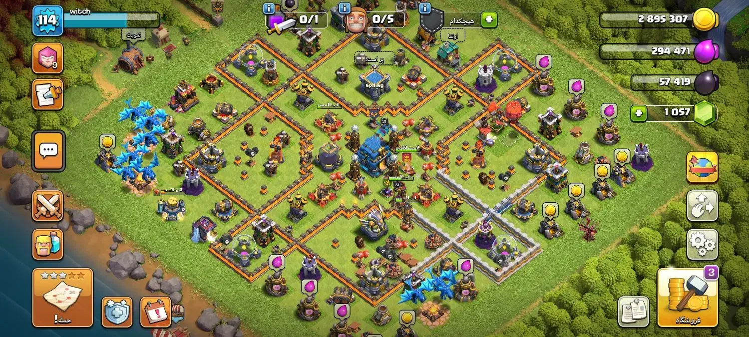 اکانت کلش آف کلنز|کنسول، بازی ویدئویی و آنلاین|مشهد, حضرت حجت|دیوار