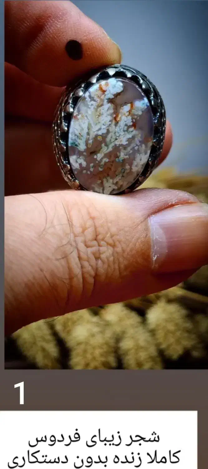 انگشتر عقیق وشجر|جواهرات|میاندوآب, |دیوار