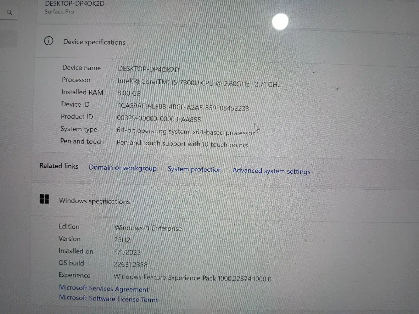 سرفیس پرو 5  i5 8 256 درحد نو|رایانه همراه|تهران, شهرک کوهسار|دیوار