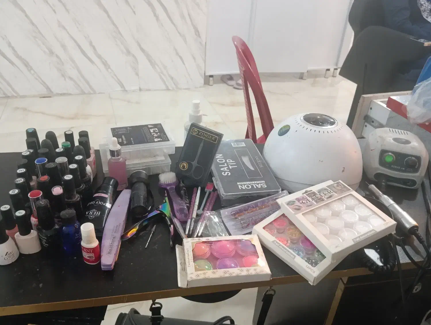 تمامی لوازم کاشت ناخن|آرایشی، بهداشتی، درمانی|کهنوج, |دیوار