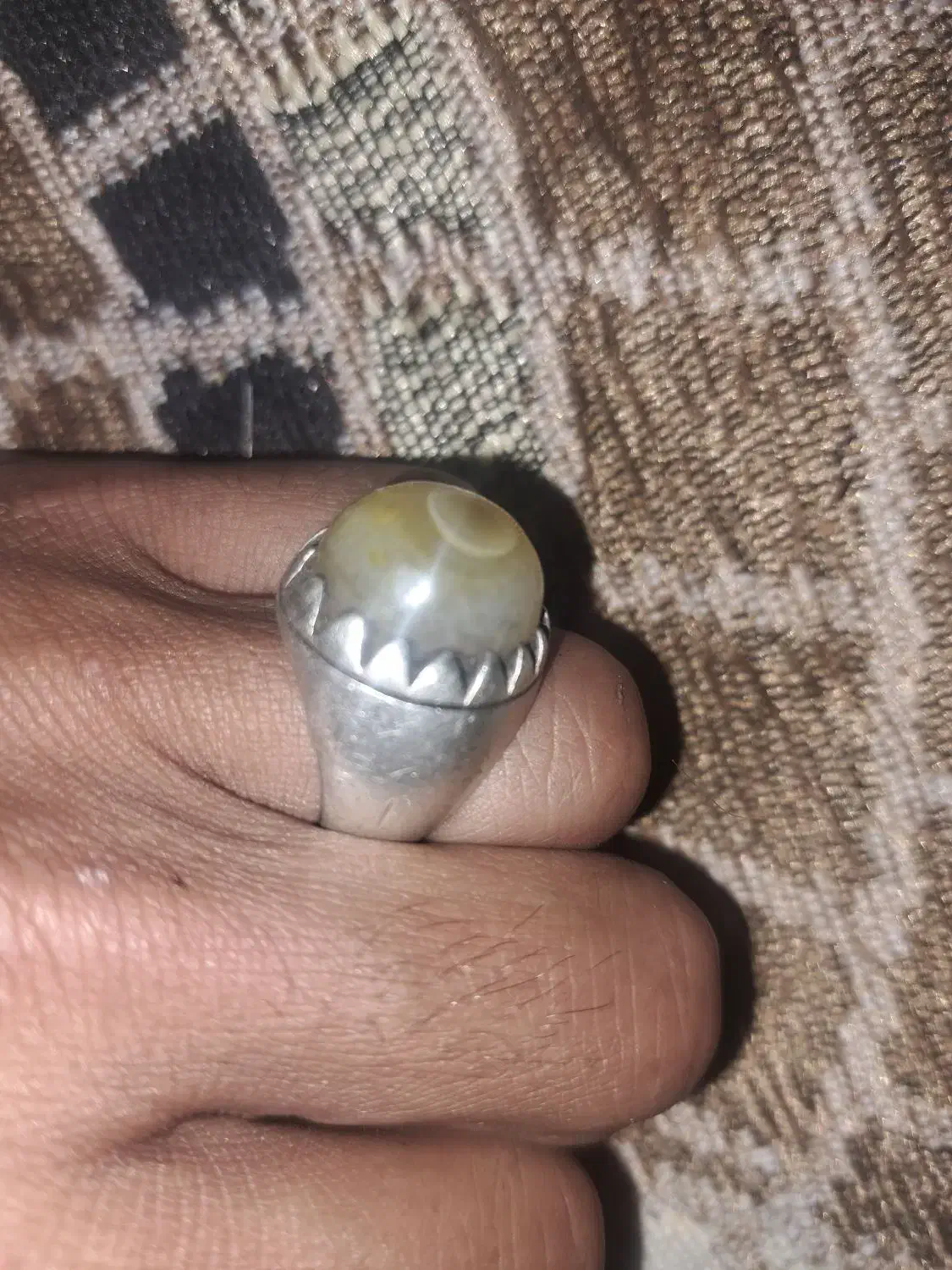 انگشتره ضخیم نقره سنگین|جواهرات|اهواز, پردیس|دیوار