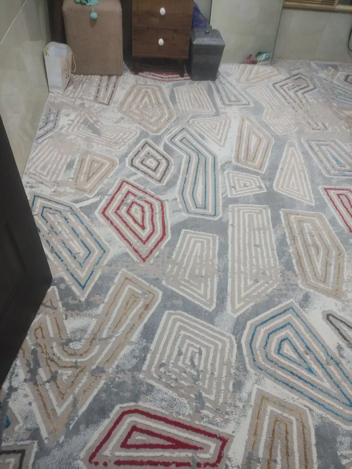 گلیم فرش درجه یک کاشان ۶ متری|فرش|بندر گناوه, |دیوار