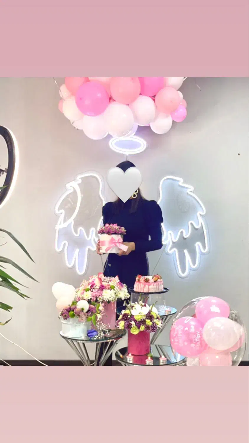 نئون فلکسی بال فرشته|ریسه و چراغ تزئینی|شهریار, شهرک شاهد|دیوار