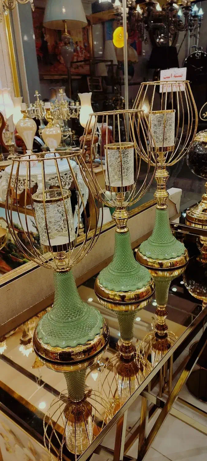 ست شمعدان ترکیبی باکارات رو میزی جهیزیه|صنایع دستی و سایر لوازم تزئینی|تبریز, |دیوار