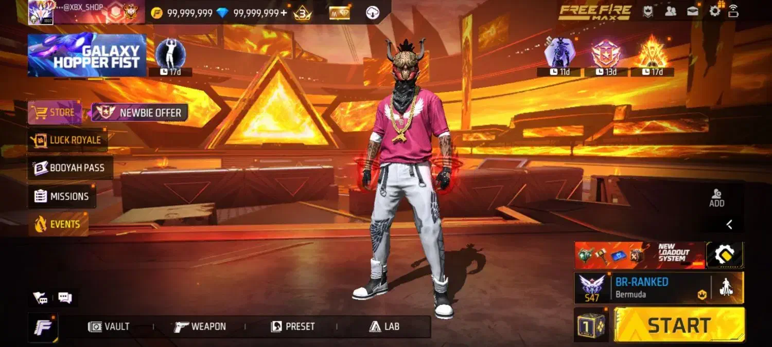 فری فایر مود شده 30 تومان|کنسول، بازی ویدئویی و آنلاین|چهاردانگه (تهران), |دیوار