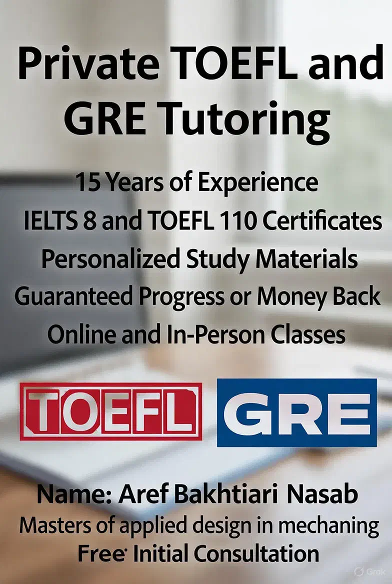 تدریس خصوصی IELTS و زبان انگلیسی تضمینی نمره 7+|خدمات آموزشی|کرمانشاه, |دیوار