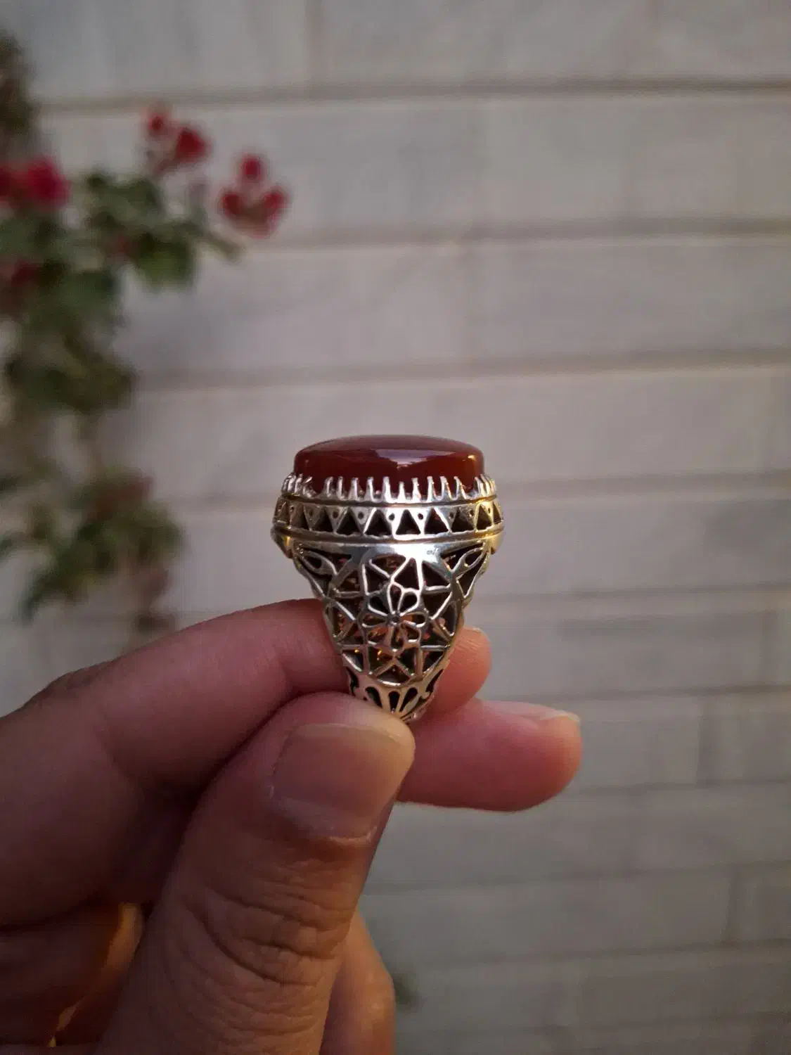 انگشتر فاخر عقیق اصیل یمنی|جواهرات|قم, تکیه آقا سید حسنی|دیوار