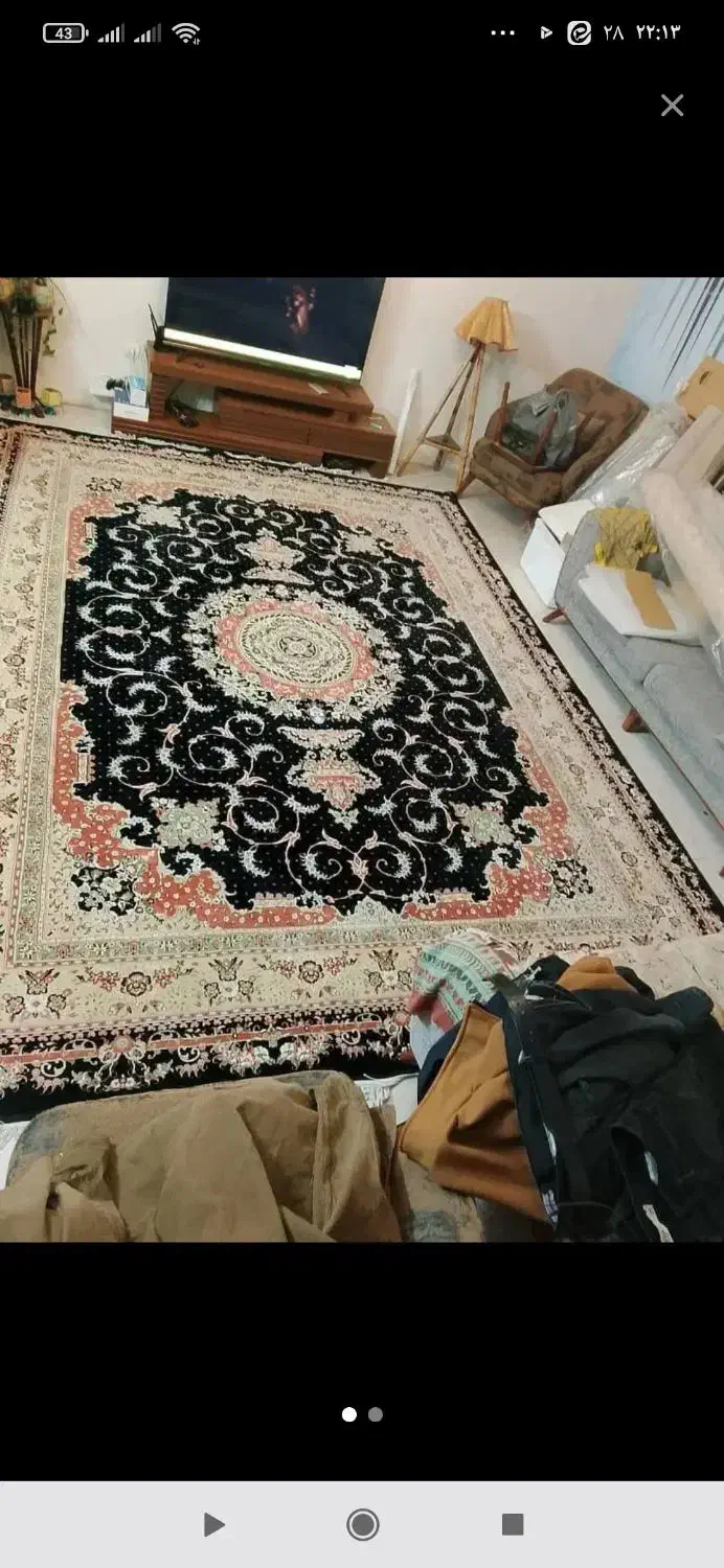 دو عدد فرش ماشینی ۱۲متری نگین مشهد|فرش|تهران, پونک|دیوار