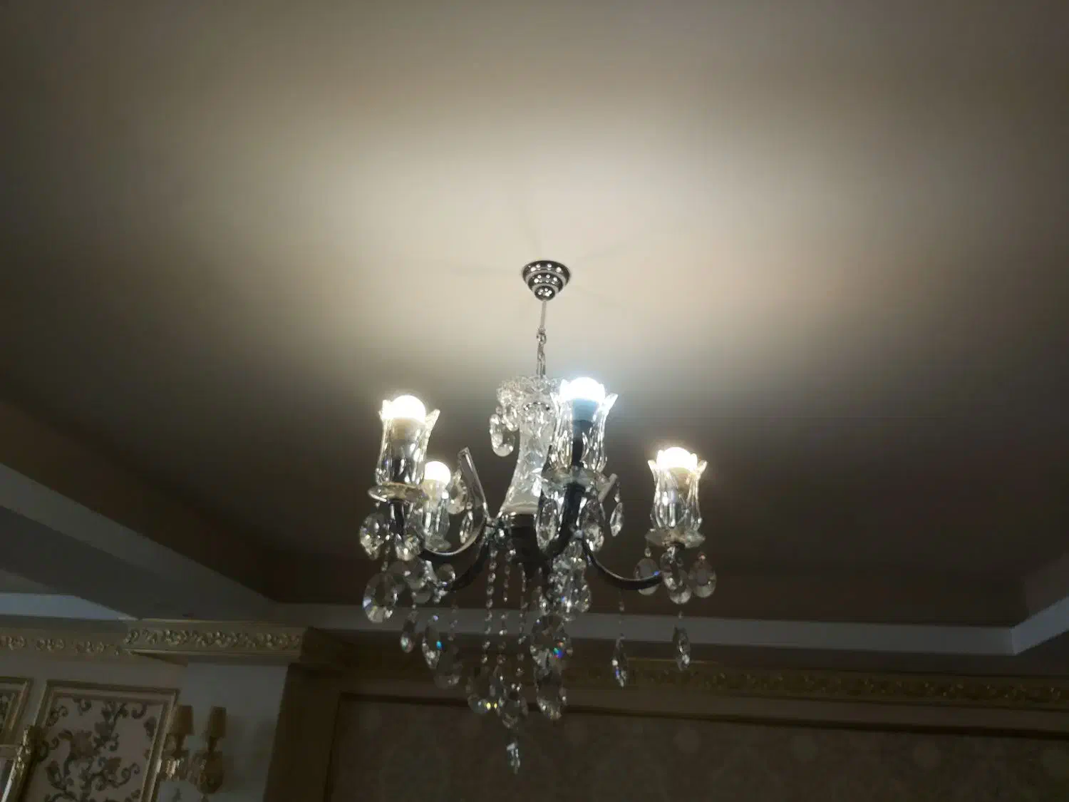 لوستر 5 شاخه سیلور|لوستر و چراغ آویز|ارومیه, |دیوار