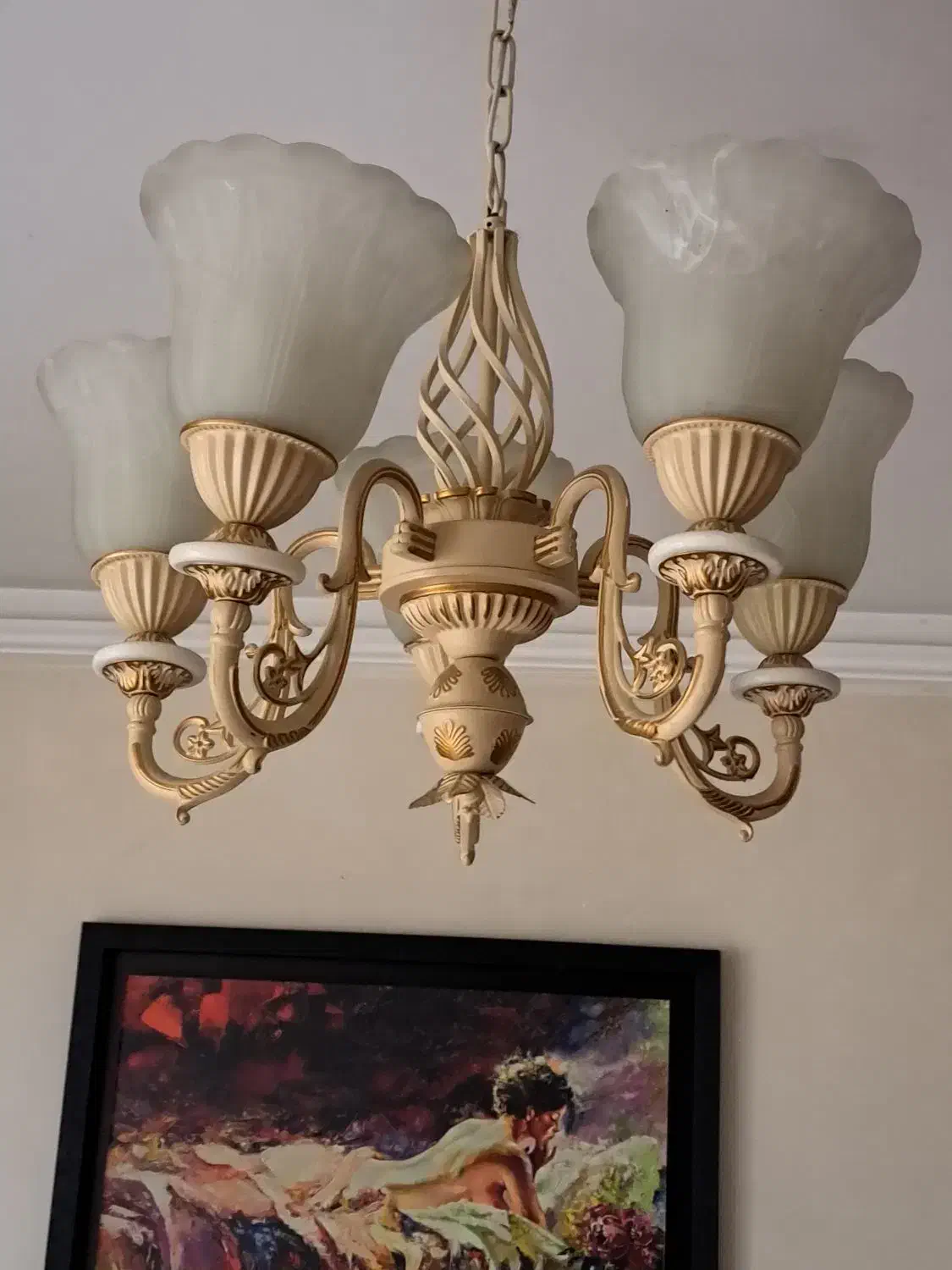 لوستر جفت در حد نو|لوستر و چراغ آویز|تهران, شاهین|دیوار