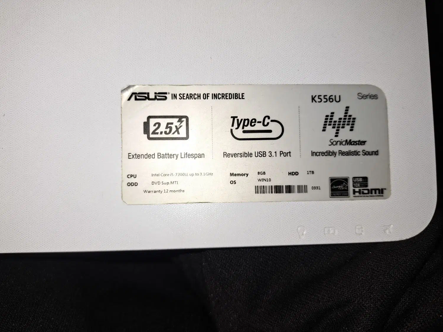 لپ تاپ ایسوز / k556u|رایانه همراه|کرج, خرمدشت|دیوار