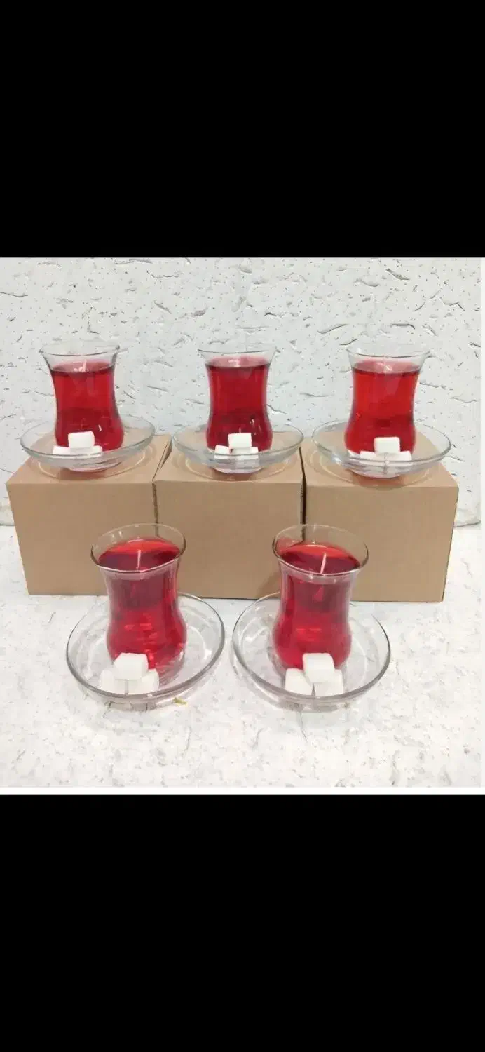 استکان چای. (شمع)|کلکسیون و سرگرمی|قم, هنرستان|دیوار