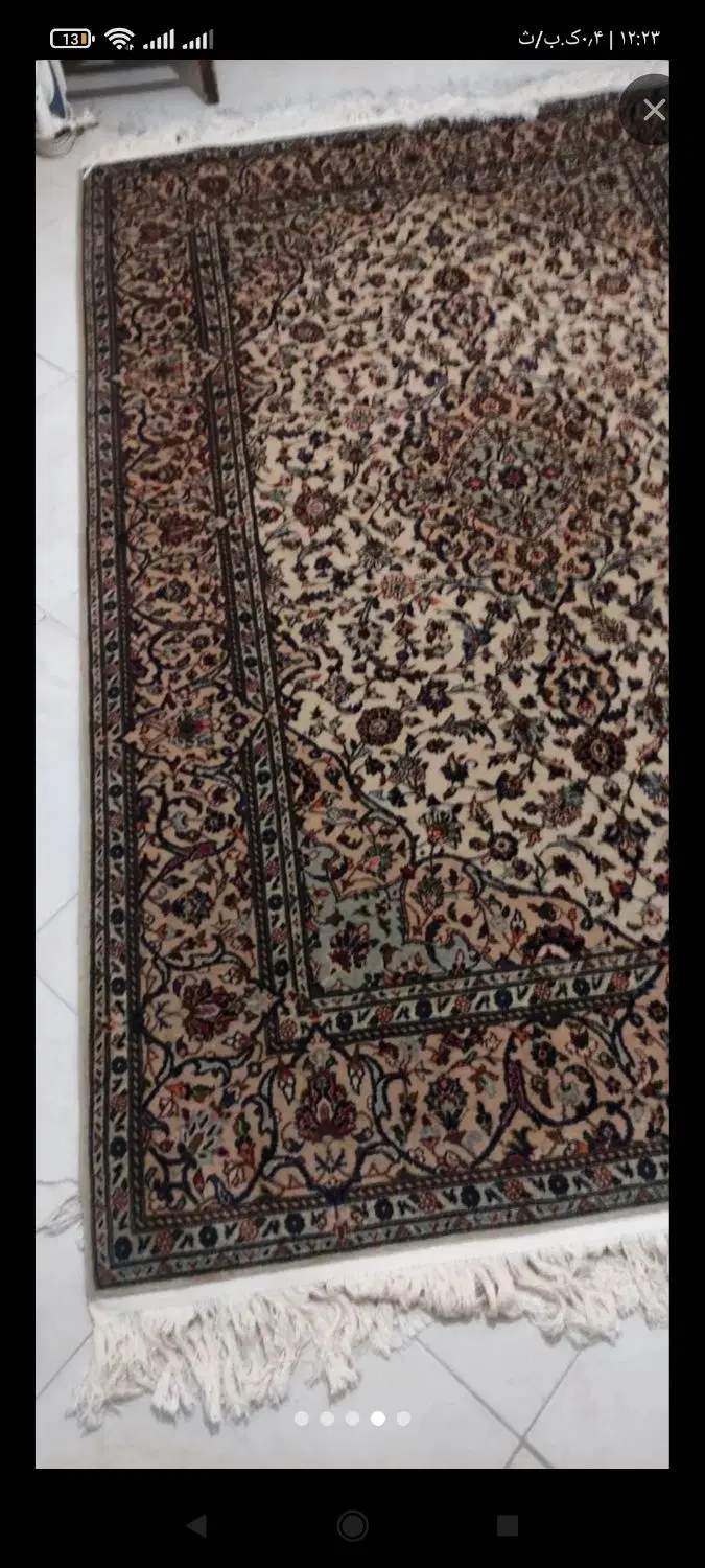 جفت قالیچه دو سر مارک، شادسر کاشان|فرش|رشت, گلسار|دیوار