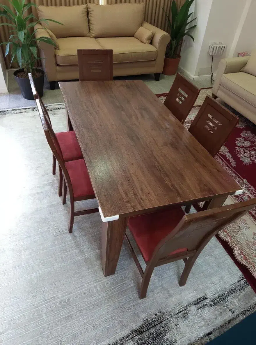 فروش میز ناهارخوری 6 نفره در حد نو|میز و صندلی غذاخوری|آمل, |دیوار